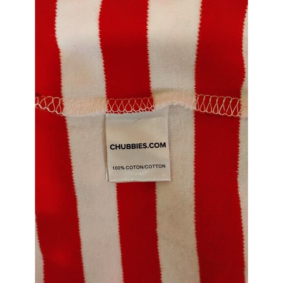 Men's Chubbies The Freedom Ring Rugby Shirt Long Sleeve Red White Blue XL - Picture 6 of 7